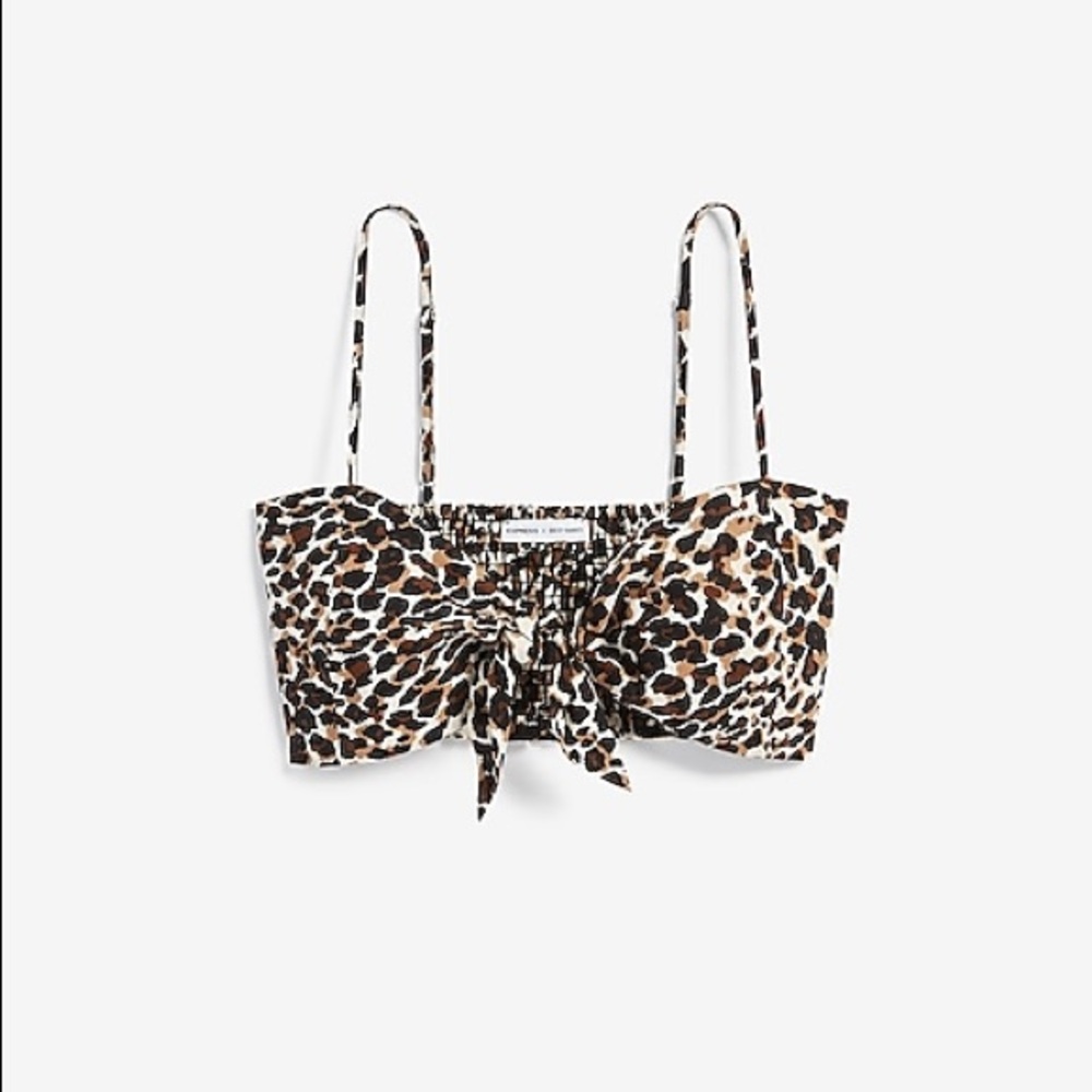 Linen blend crop top